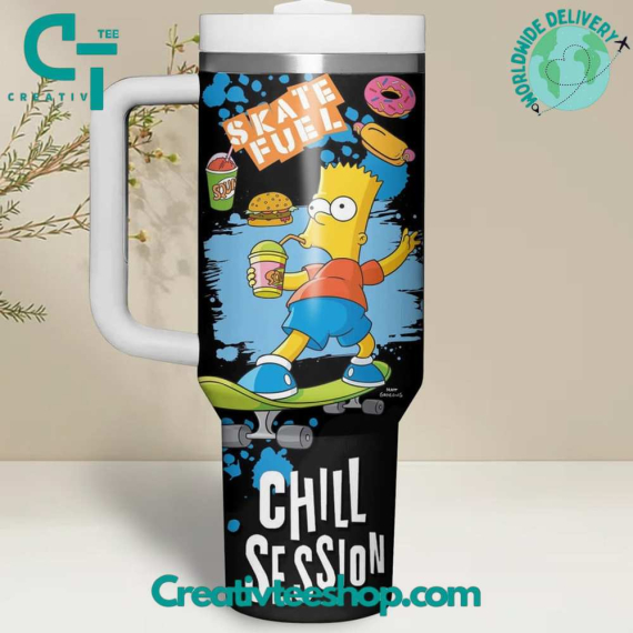 Camp Bart Chill Session Gift for Her, Him on Birthday Xmas 30oz or 40oz Tumbler LN