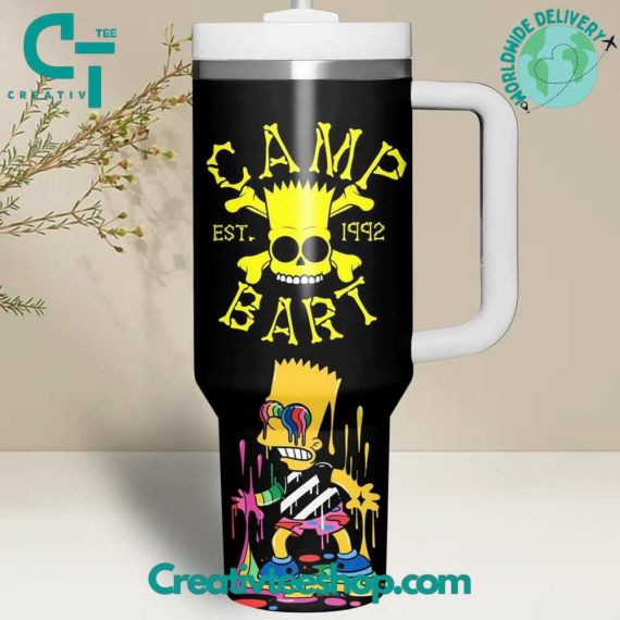 Camp Bart Chill Session Gift for Her, Him on Birthday Xmas 30oz or 40oz Tumbler LN
