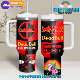 Dead Bull Maximum Effort Gift for her,him, Birthday Xmas Halloween Gift 30oz or 40oz Tumbler LN
