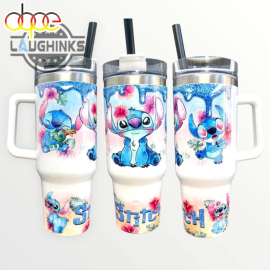 Disney Lilo And Stitch 30oz or 40oz Quencher Tumbler Gift for her Him Birthday Gift LN Gift for Her Ohana Lovers