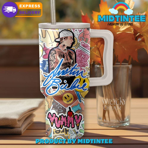 Justin Bieber Drwe Yummy Gift for her, him, Birthday Xmas Halloween Gift 30oz or 40oz Tumbler LN