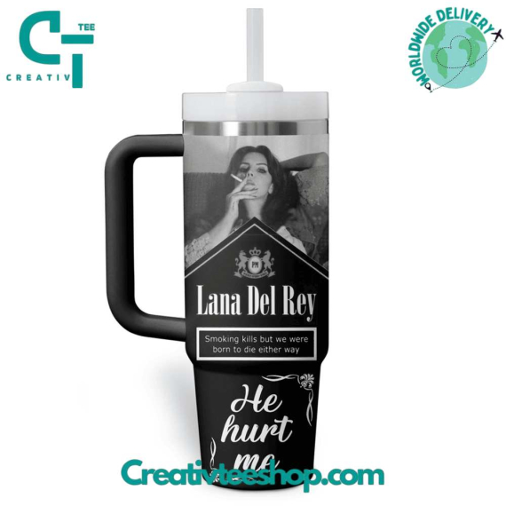 Lana Del Rey Black Gift for Her, Him on Birthday Xmas 30oz or 40oz Tumbler LN