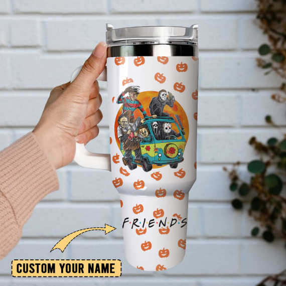 Horror Movie Characters Movie Custom Quencher 30oz Or 40oz Stainless Steel Tumbler With Handle HG
