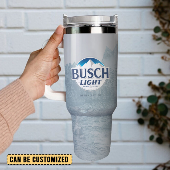 Busch Light Beer Custom Stanley Quencher 30oz or 40oz Stainless Steel Tumbler With Handle HG