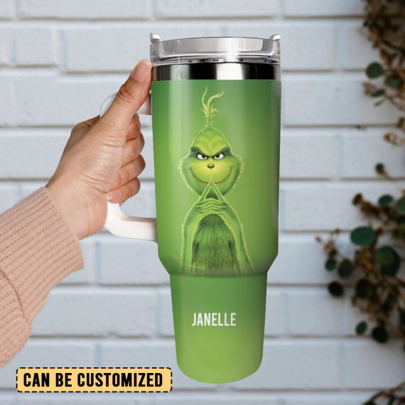Grinch Movie Custom Quencher 30oz Or 40oz Stainless Steel Tumbler With Handle HG
