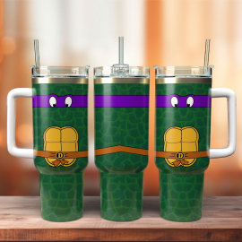 Teenage Mutant Ninja Turtles Movie Custom  Quencher 30oz or 40oz Stainless Steel Tumbler With Handle,  Best gifts for Friend Family NVA