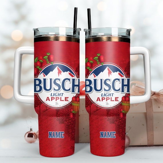 BUSCH Drink Custom Stanley Quencher 30oz or 40oz Stainless Steel Tumbler With Handle HG
