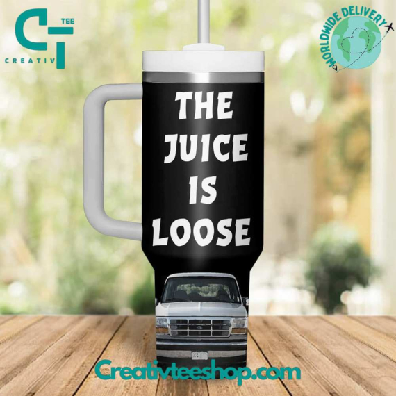 OJ Simpson The Juice is Loose Gift for Her, Him on Birthday Xmas 30oz or 40oz Tumbler LN