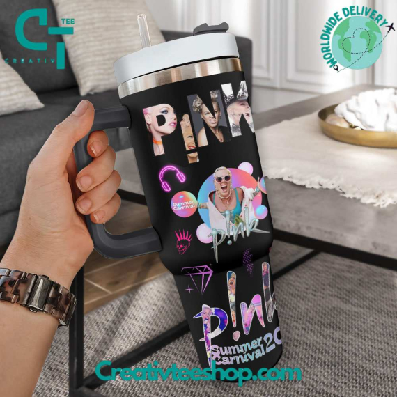 Pink Summer Carnival 2024 Gift for Her, Him on Birthday Xmas 30oz or 40oz Tumbler LN