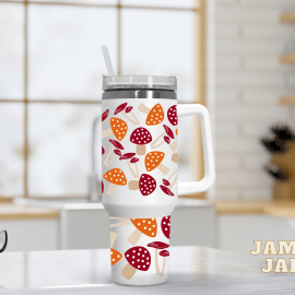 Autumn Mushroom  30oz or 40oz Quencher Tumbler LN Gift for hippie