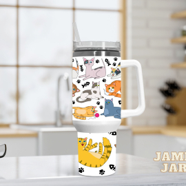 Cats 30oz or 40oz Quencher Tumbler LN Gift for Cats Lovers Gift for her
