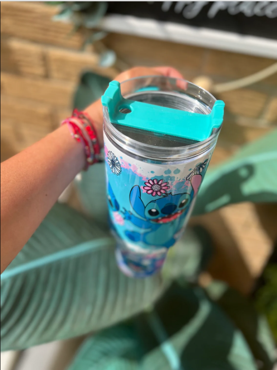 Disney Stitch Tumbler 30oz or 40oz Tumbler 40 oz tumbler with handle, Birthday Anniversary Gift for Disney fan HFN