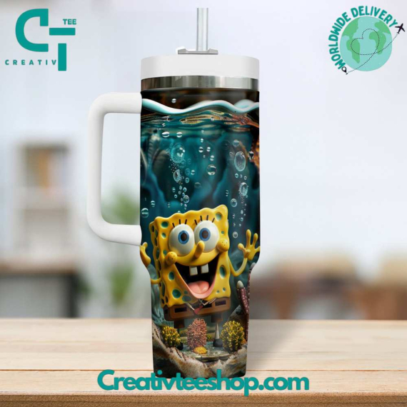 SpongeBob SquarePants Gift for Her, Him on Birthday Xmas 30oz or 40oz Tumbler LN