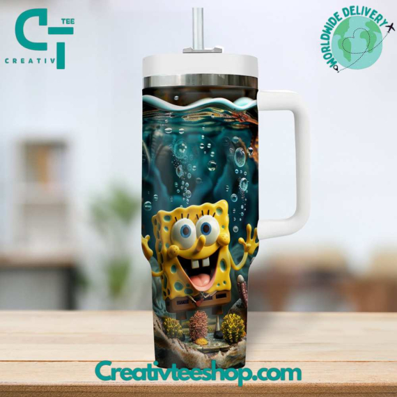 SpongeBob SquarePants Gift for Her, Him on Birthday Xmas 30oz or 40oz Tumbler LN