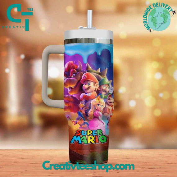 Super Mario Gift for Her, Him on Birthday Xmas 30oz or 40oz Tumbler LN