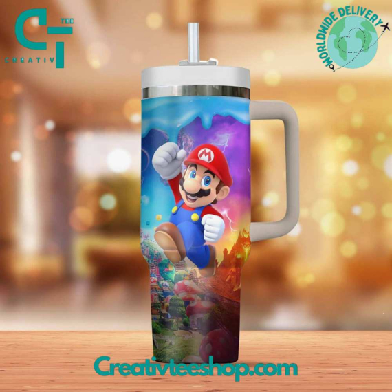 Super Mario Gift for Her, Him on Birthday Xmas 30oz or 40oz Tumbler LN