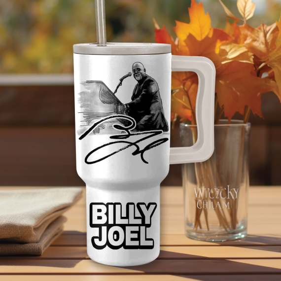 Billy Joel 2024 Tour Music Custom Stanley Quencher 40oz Stainless Steel Tumbler HG With Handle