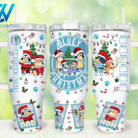 Christmas Blu3yCartoon Custom   Quencher 30oz or 40oz Stainless Steel Tumbler With Handle HG