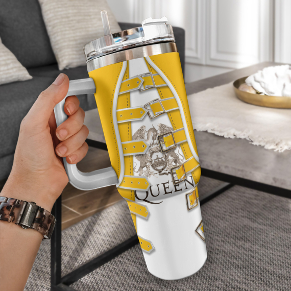 Freddie Mercury Queen Music Custom Stanley Quencher 30oz or 40oz Stainless Steel Tumbler With Handle HG