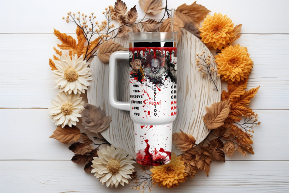 Horror Movie Characters Movies Custom   Quencher 30oz or 40oz Stainless Steel Tumbler With Handle HG