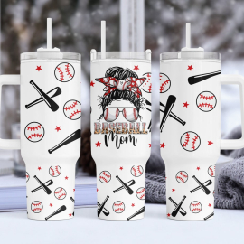 Baseball Mom 30oz or 40oz Quencher Tumbler Gift For Her Him Birthday Gift LN Mothers Day Tumbler