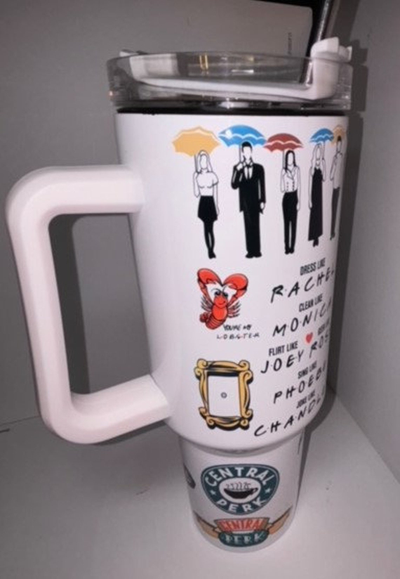 Friends Sublimated 30oz or 40oz Quencher Tumbler Gift For Her Him Birthday Gift LN