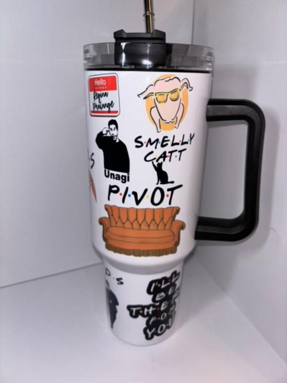 Friends Sublimated 30oz or 40oz Quencher Tumbler Gift For Her Him Birthday Gift LN