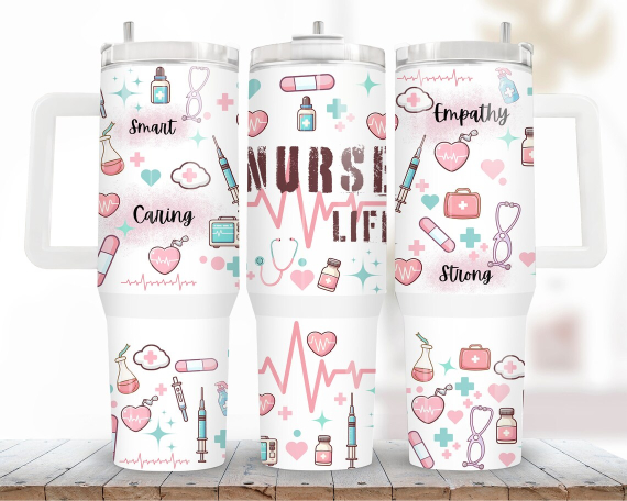 Nurse 30oz or 40oz Quencher Tumbler Gift For Her Him Birthday Gift LN  Nurse Tumbler Gift For Nurse