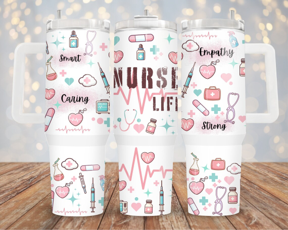 Nurse 30oz or 40oz Quencher Tumbler Gift For Her Him Birthday Gift LN  Nurse Tumbler Gift For Nurse