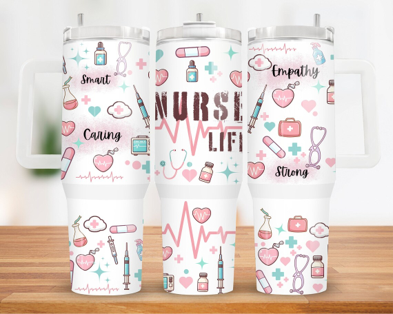 Nurse 30oz or 40oz Quencher Tumbler Gift For Her Him Birthday Gift LN  Nurse Tumbler Gift For Nurse
