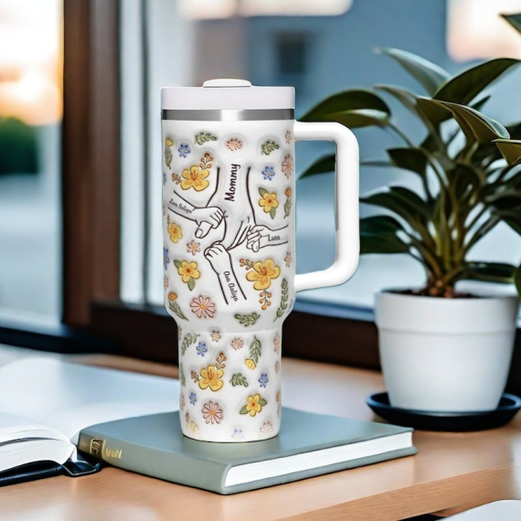 Custom Tittle And Kids Name Mother's Day Gift For Mom, Nana  30oz or 40oz Tumbler Tumbler With Handle HG