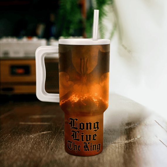King Ghidorah Godzilla King of the Monsters Movies Custom Stanley Quencher 40oz Stainless Steel Tumbler HG With Handle