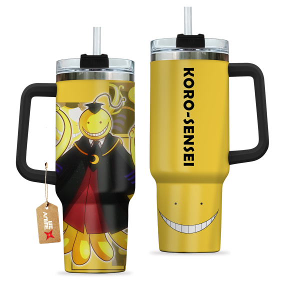 Korosensei Assassination Classroom Anime Custom   Quencher 30oz or 40oz Stainless Steel Tumbler With Handle HG