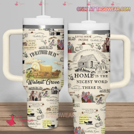 Little House on the Prairie TV Series Quencher 30oz or 40oz Stainless Steel Tumbler With Handle, Best Gifts NVA