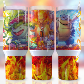 Pokemon Games Custom Quencher 30oz Or 40oz Stainless Steel Tumbler With Handle HG