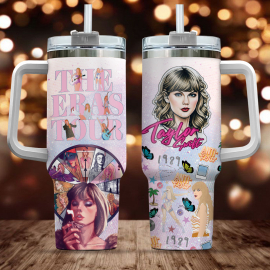 Taylor Swift Music Custom  Quencher 30oz or 40oz Stainless Steel Tumbler With Handle HG