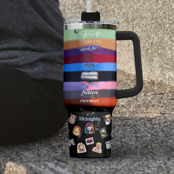 Taylor Swift Music Custom  Quencher 30oz or 40oz Stainless Steel Tumbler With Handle HG