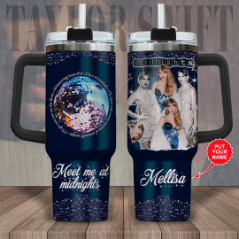 Taylor Swift Music Custom Stanley Quencher 30oz or 40oz Stainless Steel Tumbler With Handle HG