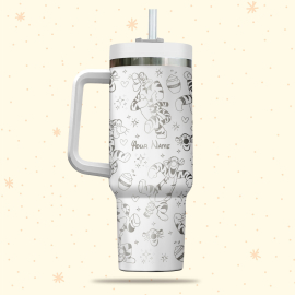 Tigger Winnie The Pooh Disney Cartoon  30oz or 40oz Quencher Stainless Steel Tumbler With Handle, Best Gift Idea NVA