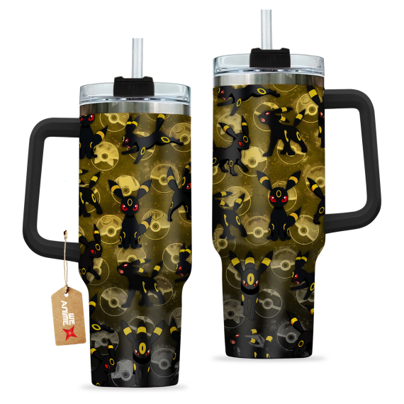 Umbreon Pokemon Anime Custom   Quencher 30oz or 40oz Stainless Steel Tumbler With Handle HG
