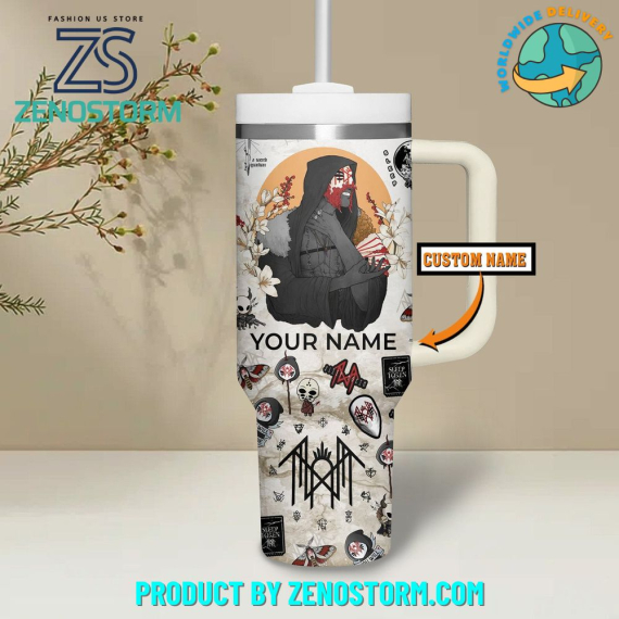 Sleep Token Rock Band Custom Name   Quencher 30oz or 40oz Stainless Steel Tumbler With Handle HG