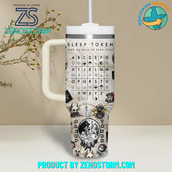 Sleep Token Rock Band Custom Name   Quencher 30oz or 40oz Stainless Steel Tumbler With Handle HG