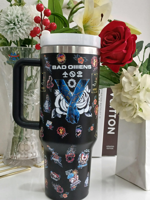 Bad Omens Heaven Knows 30 or 40oz HFN Tumbler With Handle, Gift for Him Her