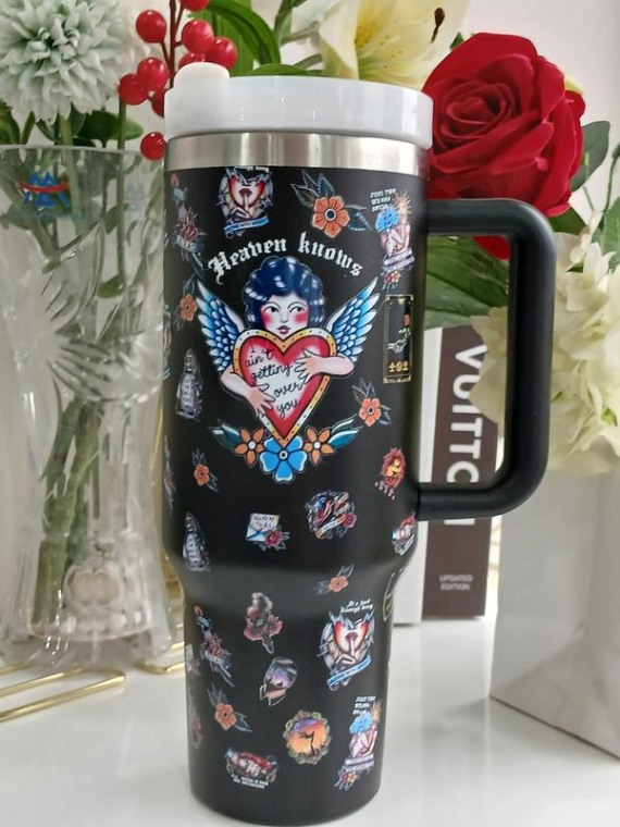 Bad Omens Heaven Knows 30 or 40oz HFN Tumbler With Handle, Gift for Him Her